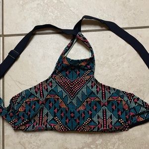 tribal criss cross top